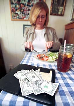 University psychologists have shown that the larger the bill, the smaller the tip percentage that food servers, hair stylists and cab drivers receive. Leonard S. Green, Ph.D., professor of psychology in Arts & Sciences, and Joel Myerson, Ph.D., research professor of psychology, compiled the data.