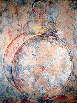 Shimon Okshteyn, *Alarm Clock*, 2001, Lithograph, Collagraph