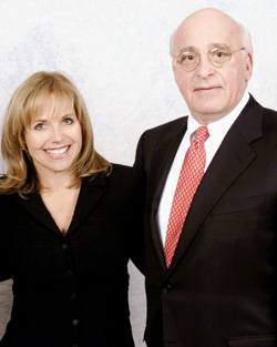 William A. Peck, M.D., and *Today* show co-host Katie Couric visit after the award ceremony.