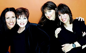 The Four Bitchin' Babes. From left: Suzzy Roche, Camille West, Debi Smith and Sally Fingerett