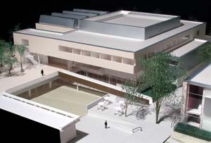 On April 14, the University will break ground on the Mildred Lane Kemper Art Museum (above, as viewed looking northwest). The 65,000-square-foot, limestone-clad structure is one of two new buildings designed by Pritzker Prize-winning architect Fumihiko Maki as part of the $56.8 million Sam Fox Arts Center.