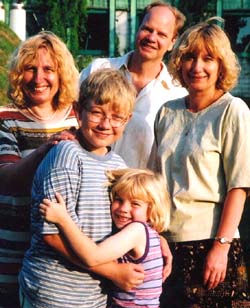 Elzbieta Sklodowska (left) with her husband, Philip; children, Alexander and Inka; and sister, Karolina, during a summer vacation to Warsaw, Poland. band, Philip; children, Alexander and Inka; and sister, Karolina, during a summer vacation to Warsaw, Poland.