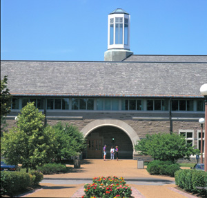 Simon Hall, south facade