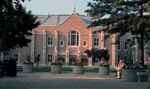 The south facade of the Laboratory Sciences building