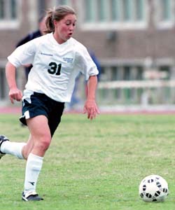 Sophomore MeghanMarie Fowler-Finn scored five goals in three games last week and already ranks No. 9 on the WUSTL all-time goals-scored list.