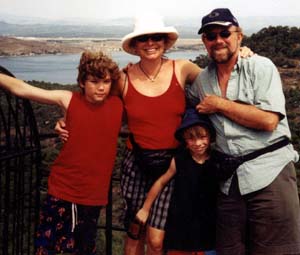 David A. Lawton, his wife, Amanda Beresford, and their sons, Dominick (left) and Gabriel, pause on a recent vacation in Turkey.
