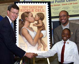 Sen. Jim Talent, Michael DeBaun and Isaac Singleton Jr.