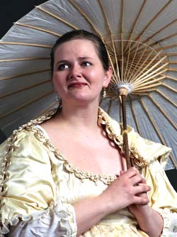 Debra Hillabrand plays Natalia to lead the 11-member cast of *A Month in the Country*, being performed by the Washington University Opera.