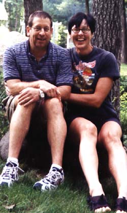 Pam Lokken and her husband, Andrew Sobel, Ph.D., associate professor of political science in Arts & Sciences and resident fellow in the Center for Political Economy, enjoy their yearly summer trip to Wisconsin.