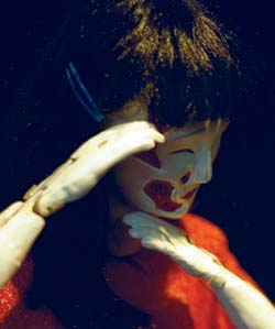 Japanese Bunraku-style puppetry and dance are combined in *Hiroshima Maiden*, which will make its St. Louis debut at 8 p.m. April 22-23 as part of the Edison Theatre OVATIONS! Series.