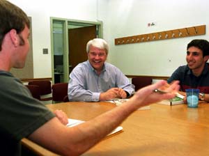 Steven S. Smith, Ph.D., conducts one of his classes on the U.S. Senate. 