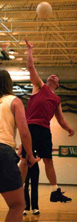 The volleyball tournament was held in the Athletic Complex.