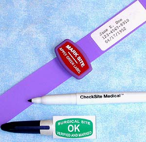 A wristband that enforces surgical-site marking should help eliminate wrong-site surgeries. The device was invented by Richard A. Chole, M.D., Ph.D., the Lindburg Professor & head of the Department of Otolaryngology.