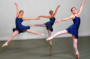 *What's the Pointe?* by Christine Knoblauch-O'Neal, senior lecturer and director of the Ballet Program, choreographs the exploration of a dancer preparing for a ballet performance. The work is part of Washington University Dance Theatre's annual showcase of professionally choreographed works performed by student dancers, to be presented Dec. 2-4 in Edison Theatre.