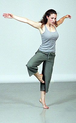 Adjunct instructor Mary Mazello, a University alumna, choreographs and performs
