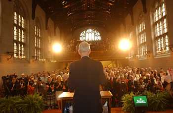 A standing ovation for Chancellor Emeritus William H. 