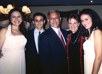 (From left) Amanda, Luis-Michael, Luis, Stephanie and Marissa Zayas.