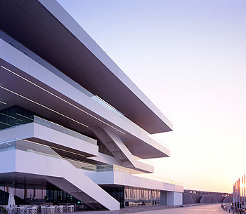 The America's Cup Foredeck Building in Valencia, Spain, by David Chipperfield Architects.