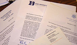 Letters from the