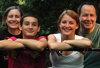 Priscilla and Glenn Stone enjoy outdoor time with their children, Jordan and Abigail.