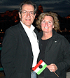 Denes and his wife, Mimi, in Budapest, Hungary, on Oct. 23, 2006, to commemorate the 50th anniversary of the Hungarian Revolution.