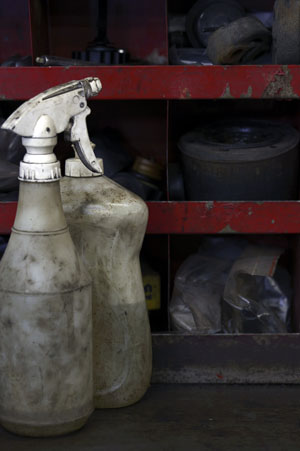 Bottles without original labels pose risk.