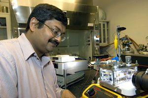 Pratim Biswas  and his group have developed a method to make a variety of oxide semiconductors that, when put into water promote chemical reactions that split water into hydrogen and oxygen.  The method  provides a new low cost and efficient option for hy