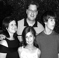 The Ferkol family at their home. (From left) Sandra, Thomas, Katherine, 11, and Thomas, 14.