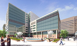 Artist's rendering of the new BJC Institute of Health at Washington University