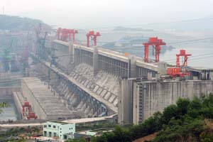 When complete, China's Three Gorges Dam on the Yangtze River will cost $25 billion and displace more than 1.4 million people.