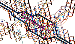 Dennis Crompton, *Computer City Project — Axonometric,* 1964.