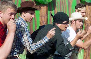 Beta Theta Pi doing a skit at Thurtene Carnival
