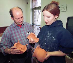 Fondaw with student Biondo