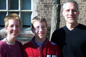 Frey with her family