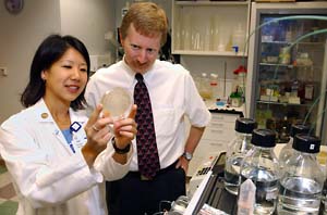 Christine Yeh is able to pursue her own research thanks to the Mentors in Medicine Research Grants