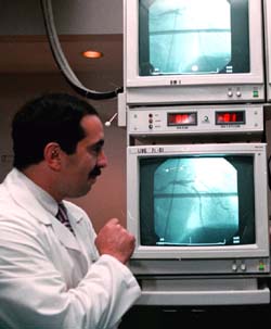 LaSala in the cardiac cathaterization lab