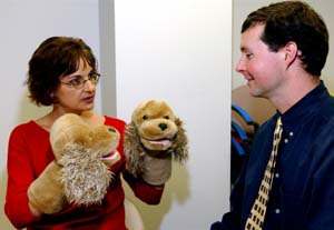 Luby with puppets