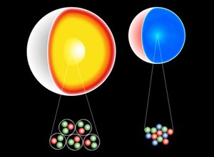 neutron star with a quark core and a quark core