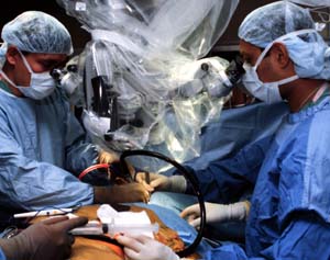 Riew performs an anterior cervical fusion