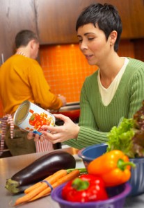 Woman with food