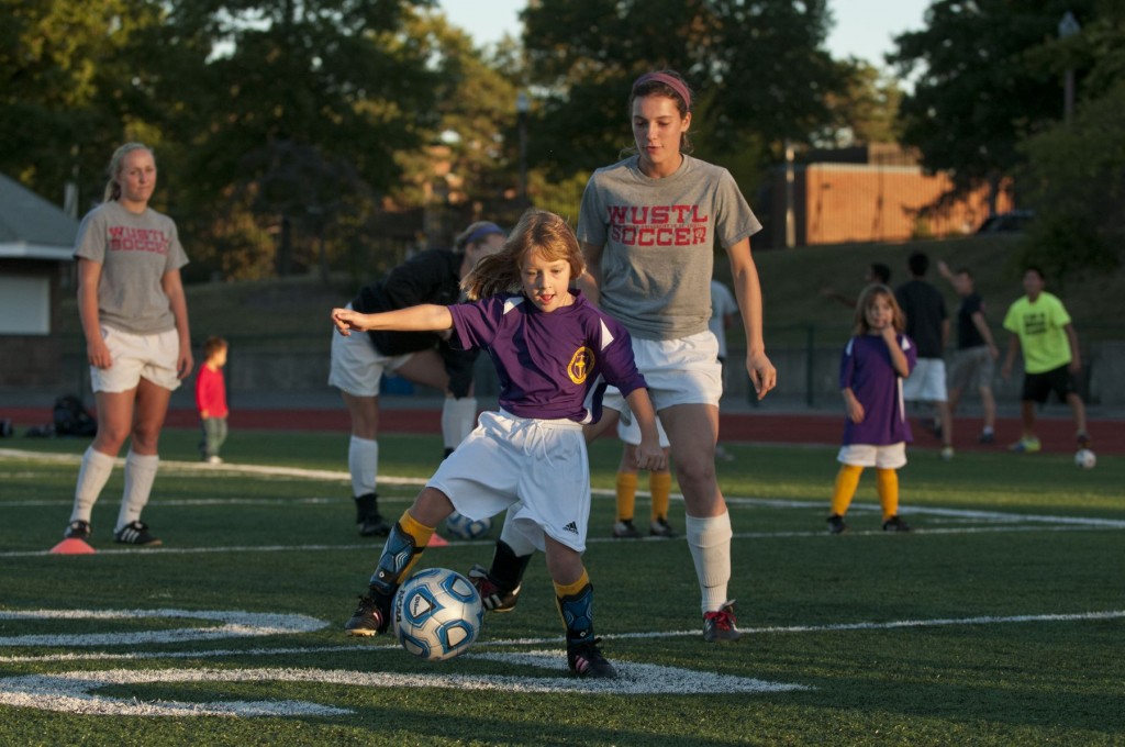 Ruby Pashea (35) of Christ the King during Bears soccer practice.