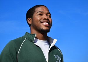 Senior Greg Opara has received much-needed support from WUSTL’s Center for Advanced ­Learning when applying to and interviewing for medical school as well as throughout his college career. (James Byard/WUSTL Photos)