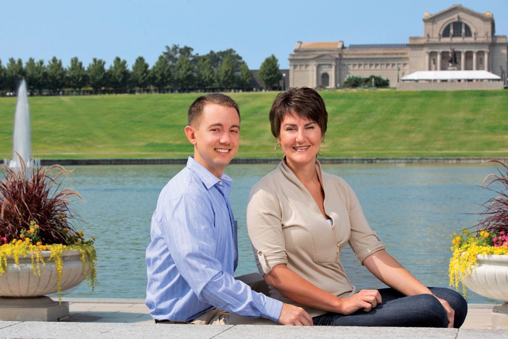 Joshua and Valerie Toothman hail from West Virginia and Illinois, respectively, but the couple considers St. Louis home. And they continue to maintain a strong relationship with their alma mater. (Photo: Whitney Curtis)