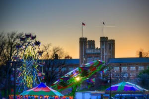 Thurtene Carnival brought students, faculty, St. Louisans, and about 1,900 alumni and friends to campus for a weekend of fun. (James Byard/WUSTL Photos)