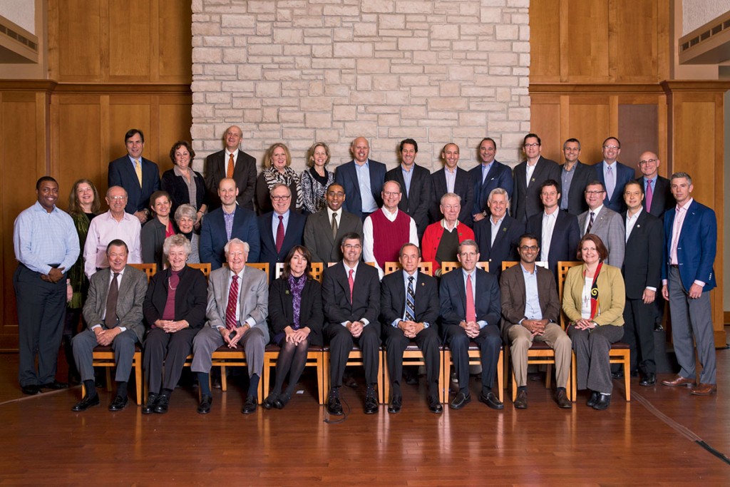 Members of the 2013–14 Alumni Board of Governors help plan and implement programs to serve all WUSTL graduates. (Whitney Curtis/WUSTL Photos)