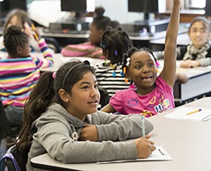 11.10.2015--Dr. Karessa Morrow, Principal, at Oak Hill Elementary School.Photo by Joe Angeles/WUSTL Photos
