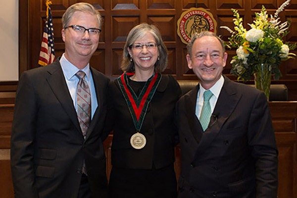 Staudt installed as inaugural Howard and Caroline Cayne Professor of Law