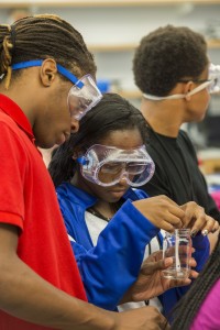 College Prep scholars spend a portion of three consecutive summers on campus, attending class, preparing college applications and making connections with other high-achieving high school students. Joe Angeles/WUSTL Photos