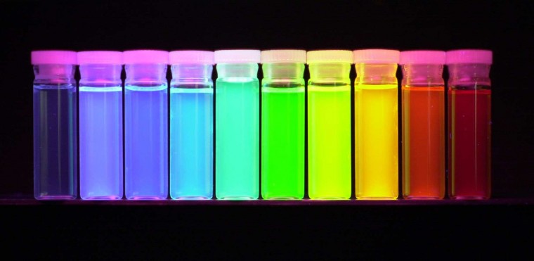 Colored vials