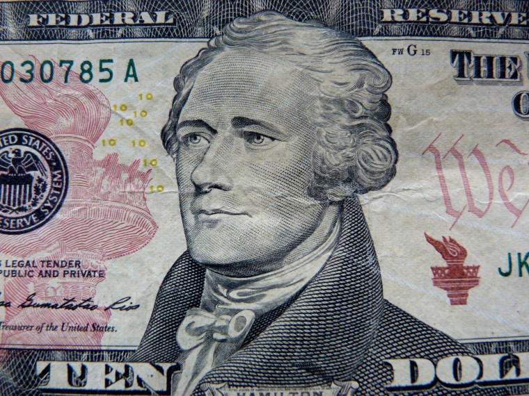 Alexander Hamilton on $10 bill